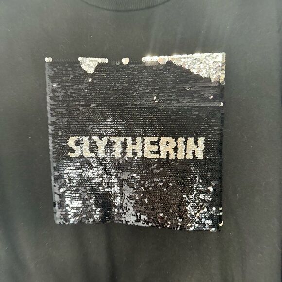 Harry Potter Slytherin black sweatshirt size medium - Picture 4 of 6